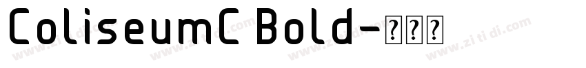 ColiseumC Bold字体转换
